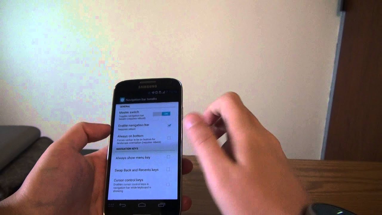 How to Install Navigation Bar on a Galaxy S4 (TouchWiz)