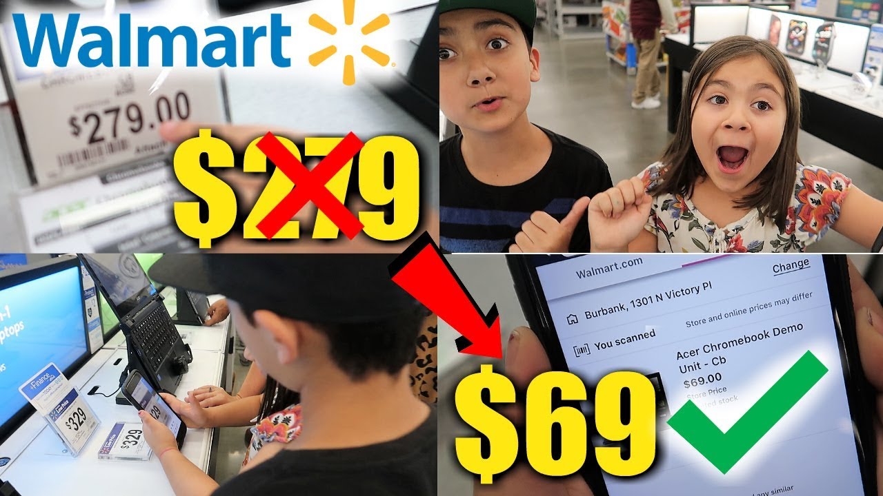 Scanning WALMART SECRET HIDDEN CLEARANCE DEALS | KIDS try SHOPPING for WALMART GROCERY HAUL