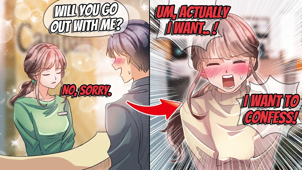【Manga Dub】Attractive receptionist who is cold toward suddenly asking me out one day【RomCom】