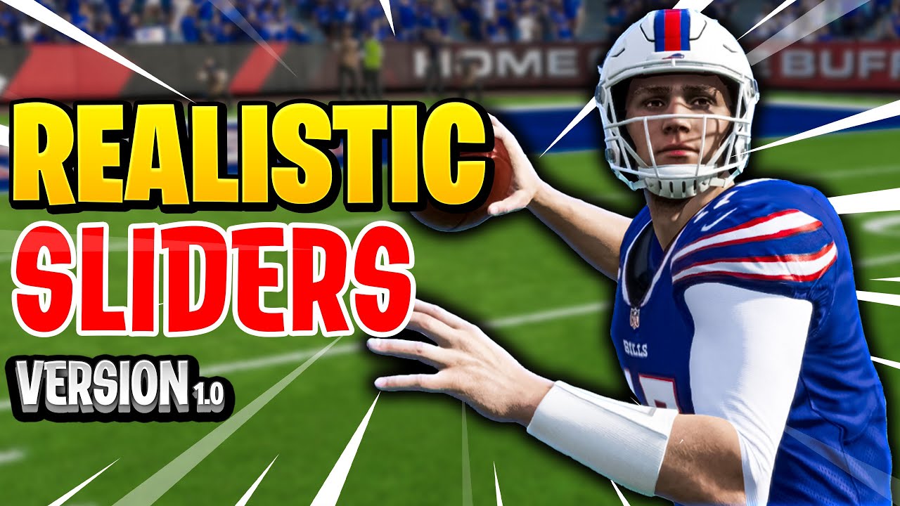 REALISTIC Madden 23 Sliders - Version 1.0 (User vs CPU)