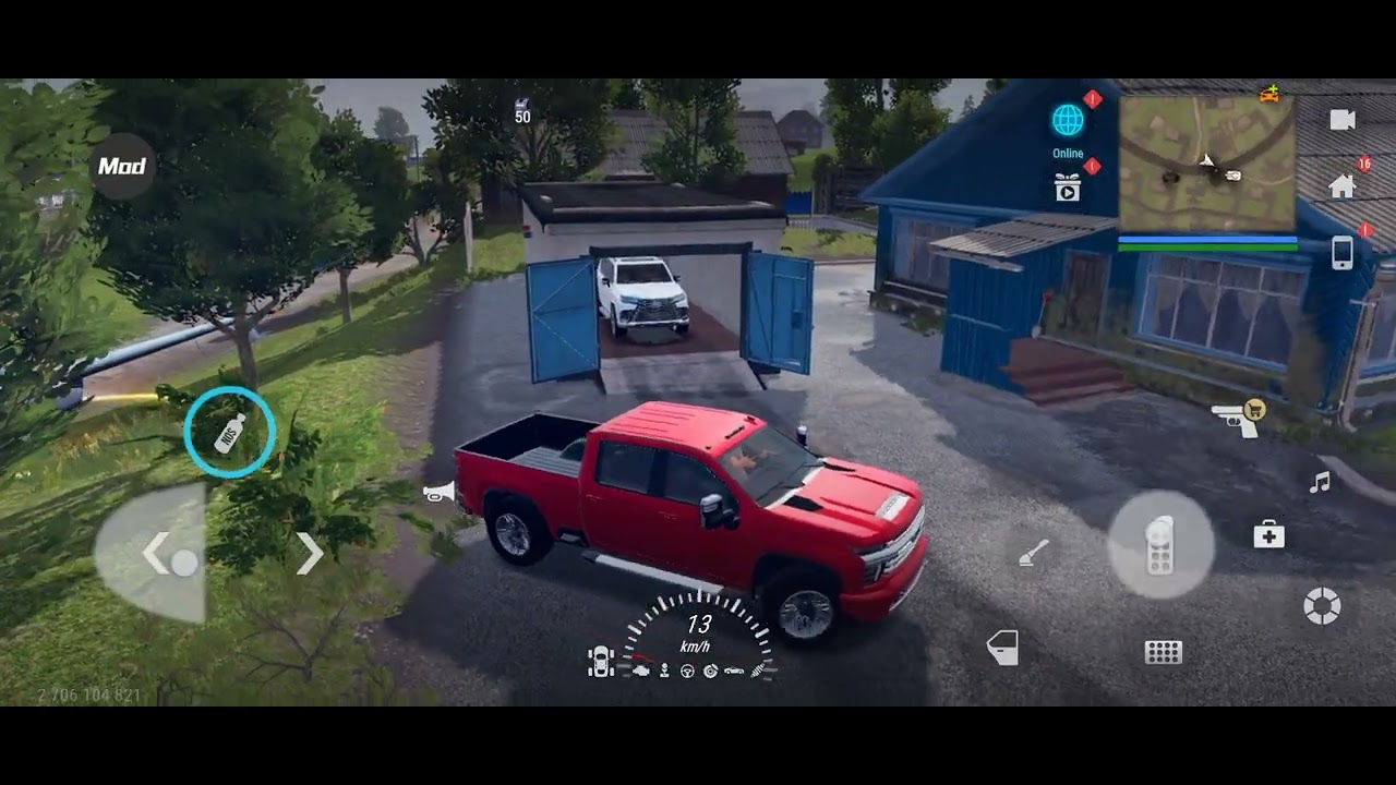 Telsa Syber truck and Lexus Gameplay madout2