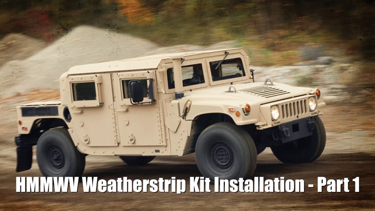 Humvee Weatherstrip Upgrade - Part 1
