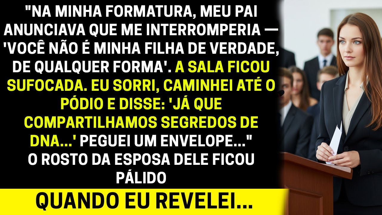 Na formatura, meu pai me renegou - ent&atilde;o revelei um segredo de fam&iacute;lia que ele n&atilde;o podia negar