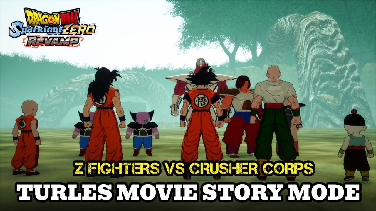 TURLES MOVIE STORY MODE IN SPARKING ZERO! | Tree Of Might | Z-Fighters vs Crusher Corps