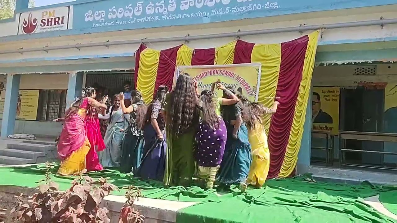 Banjara song dance performance by Zphs Medipally students on ferwal day 2025
