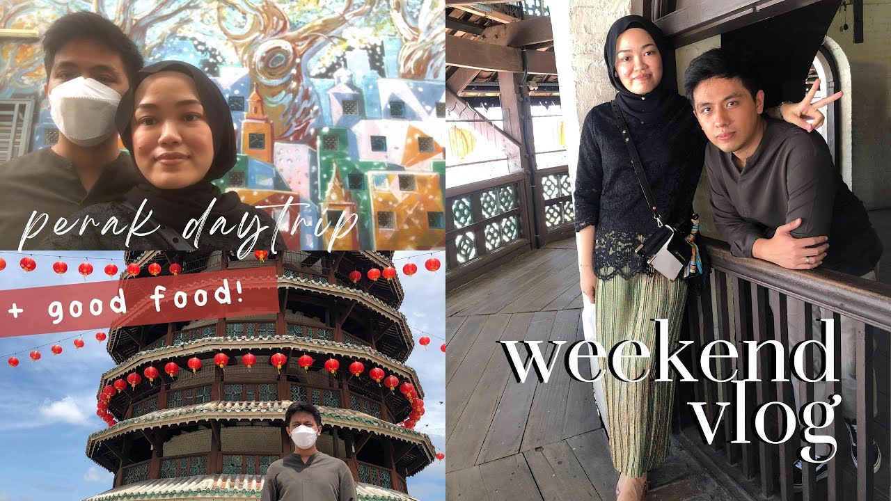 day trip to Ipoh vlog from KL | food hunting, mural art, yasmin kong heng, leaning tower, wedding