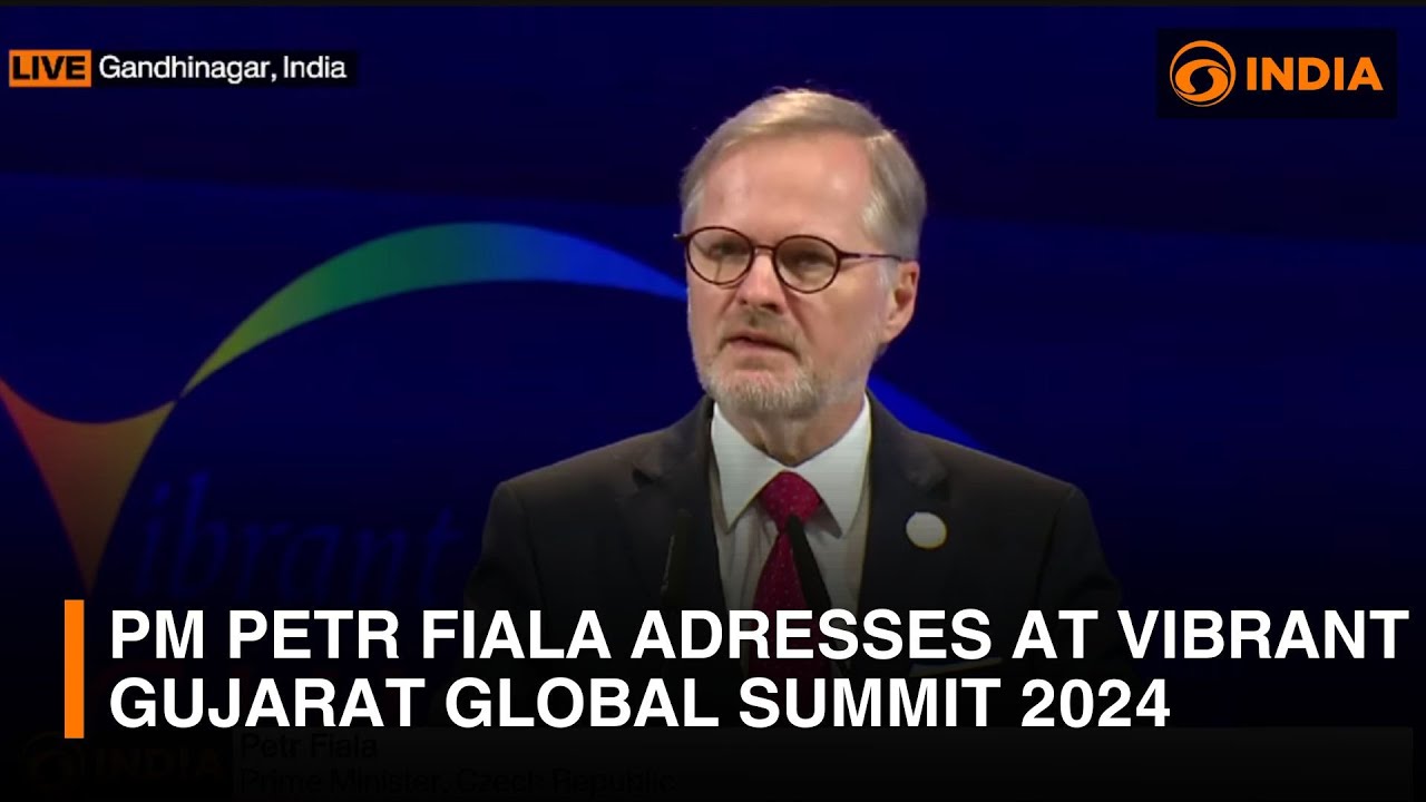 PM Petr Fiala adresses at Vibrant Gujarat Global Summit 2024