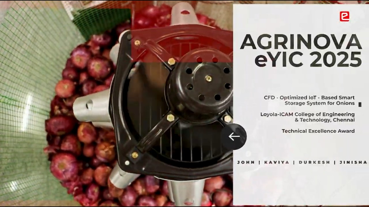 eYRC 2025 | Agrinova | CFD-Optimized IoT-Based Smart Storage System for Onions