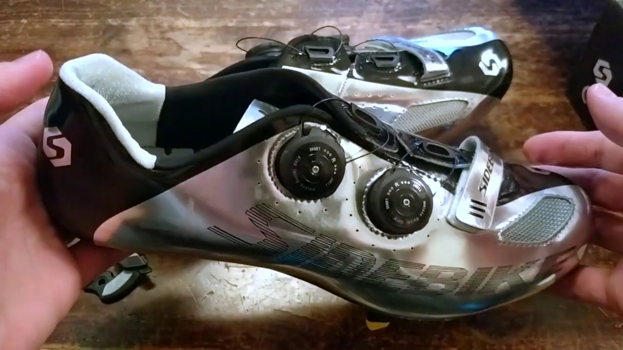 Sidebike Cycling Shoes review - silver