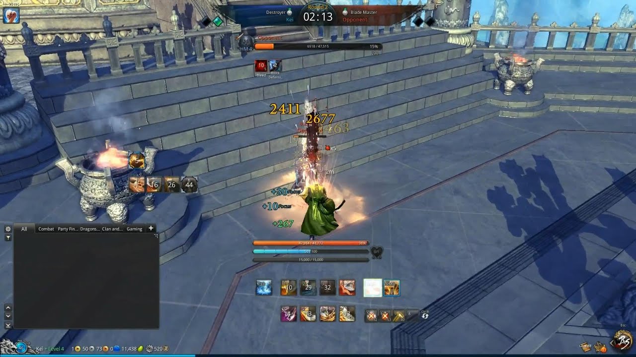 Blade & Soul NA - Lv.46+2 Destroyer PvP - Part 1