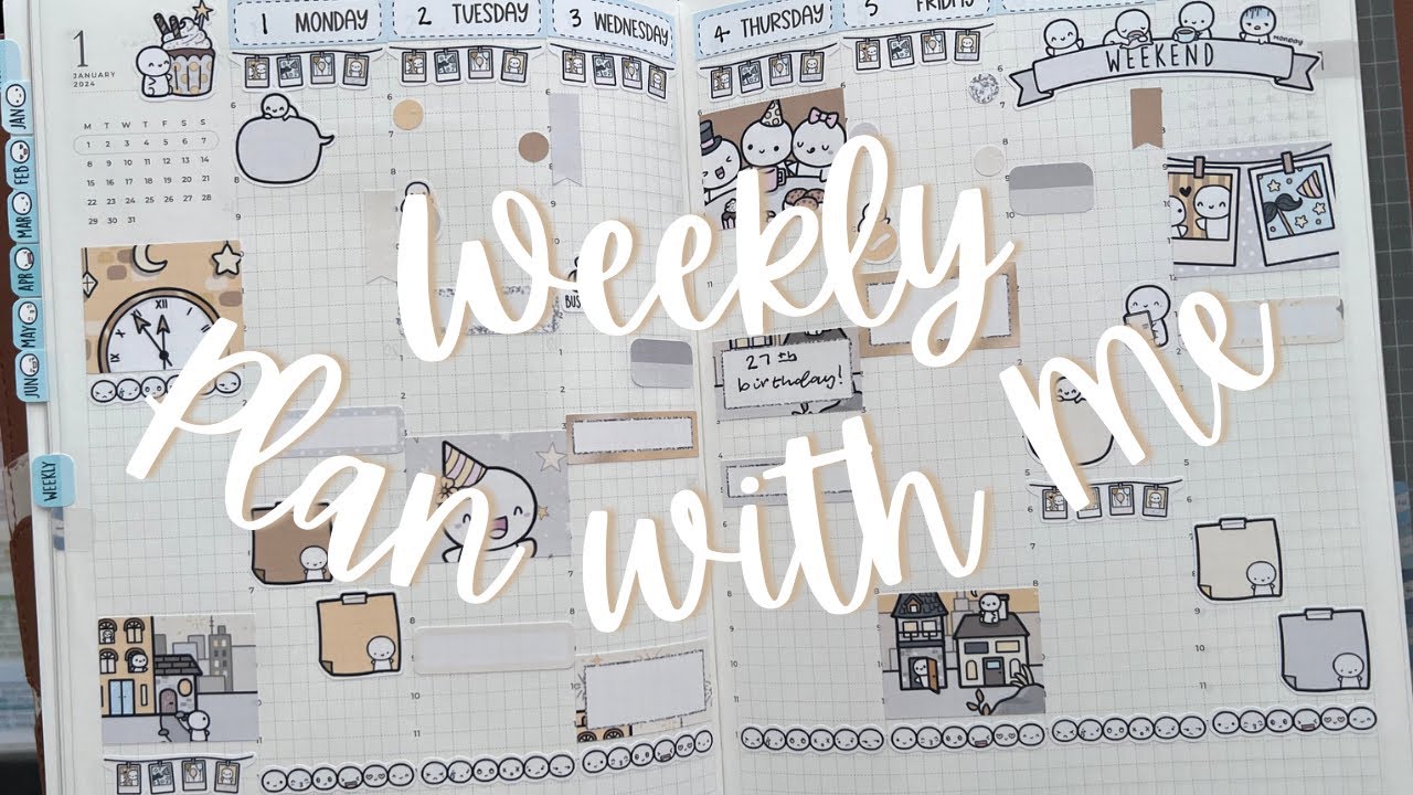 January 1 - 7 Weekly Setup | 2024 Common Planner Set up | Sterling Ink Common Planner