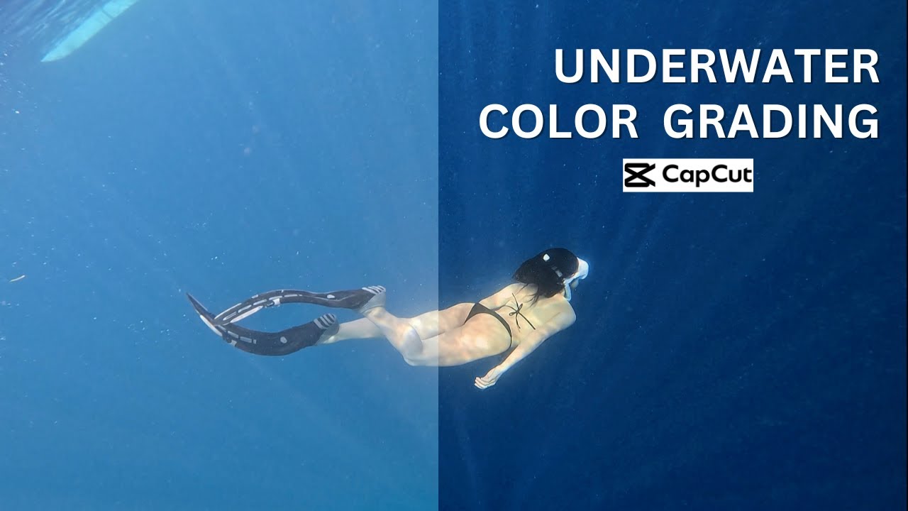 Color Grading Underwater Footage Using Capcut | Queen Films