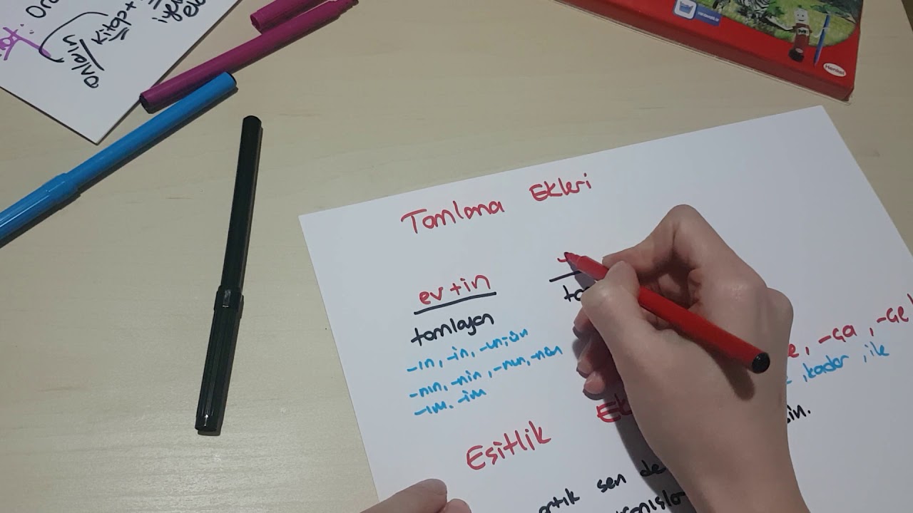 Tamlama ve Eşitlik Ekleri &ccedil;ekim ekidir . Unutma !!
