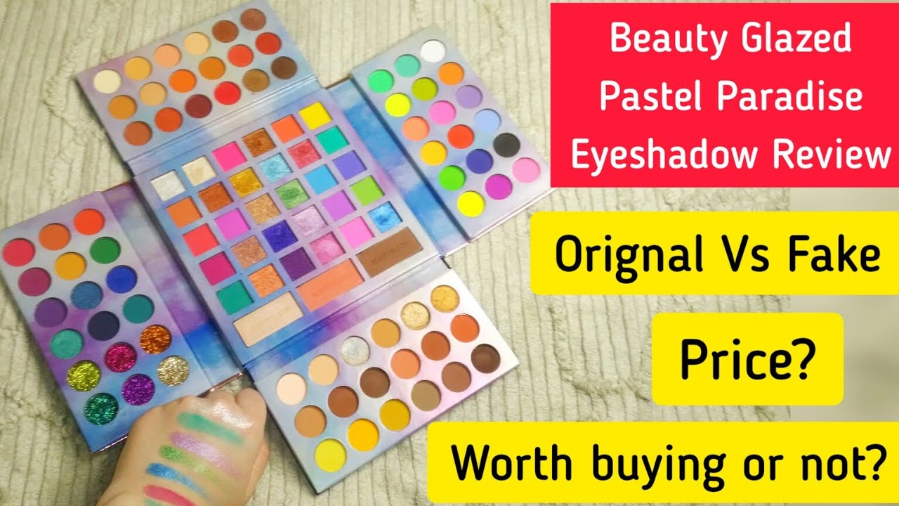 Beauty Glazed Pastel Paradise  Eyeshadow Palette Orignal Vs Fake || @explorewithsani