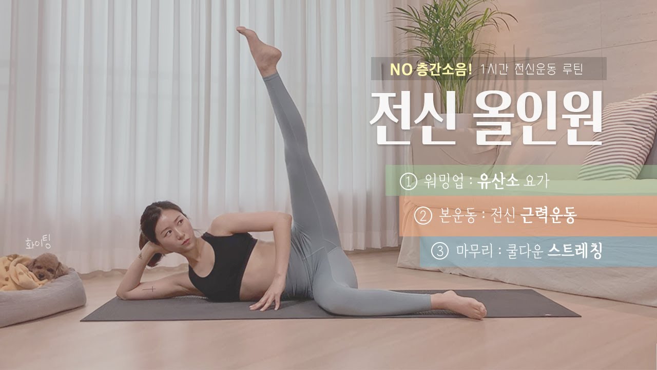올인원 전신운동 1시간 풀버전 (근력 유산소 + 요가 스트레칭)