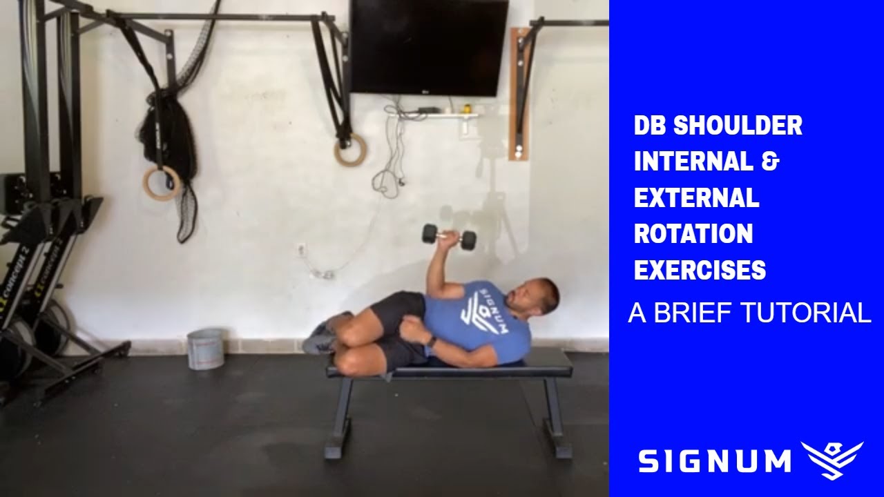 Dumbbell Shoulder Internal and External Rotation Exercises | A Tutorial