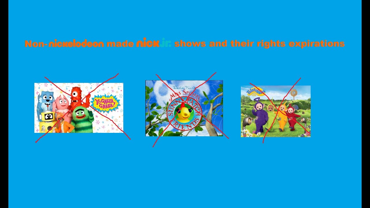 Non-Nickelodeon Made Nick Jr. Shows and Their Rights Expirations