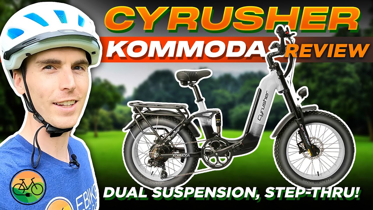 Cyrusher Kommoda Review: A Step-Thru AND Dual Suspension Ebike!