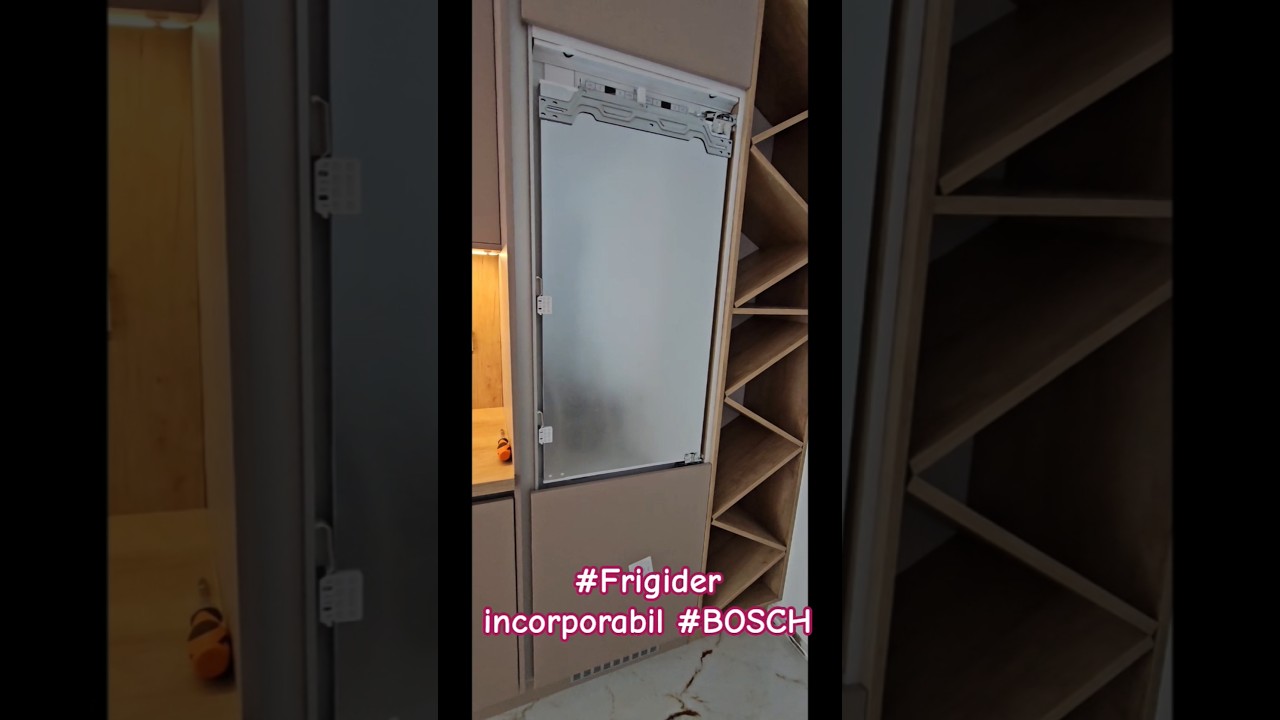 Montaj Frigider Incorporabil BOSCH KIS87AFE0, Combina frigorifica #incorporabila, #kitchen #home
