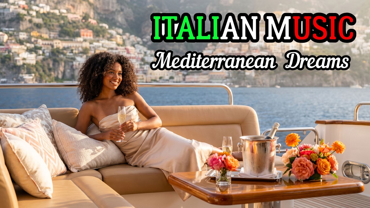 🌊 Italian Summer Vibes 🇮🇹 3+ Hours Mediterranean Coastal Music & Amalfi Relaxation 4K