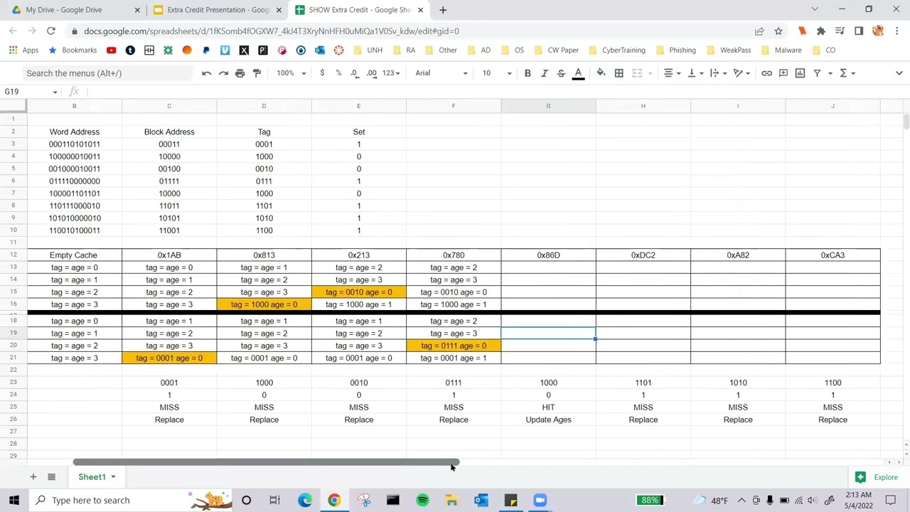 Computer Organization - Cache Set Associative Example