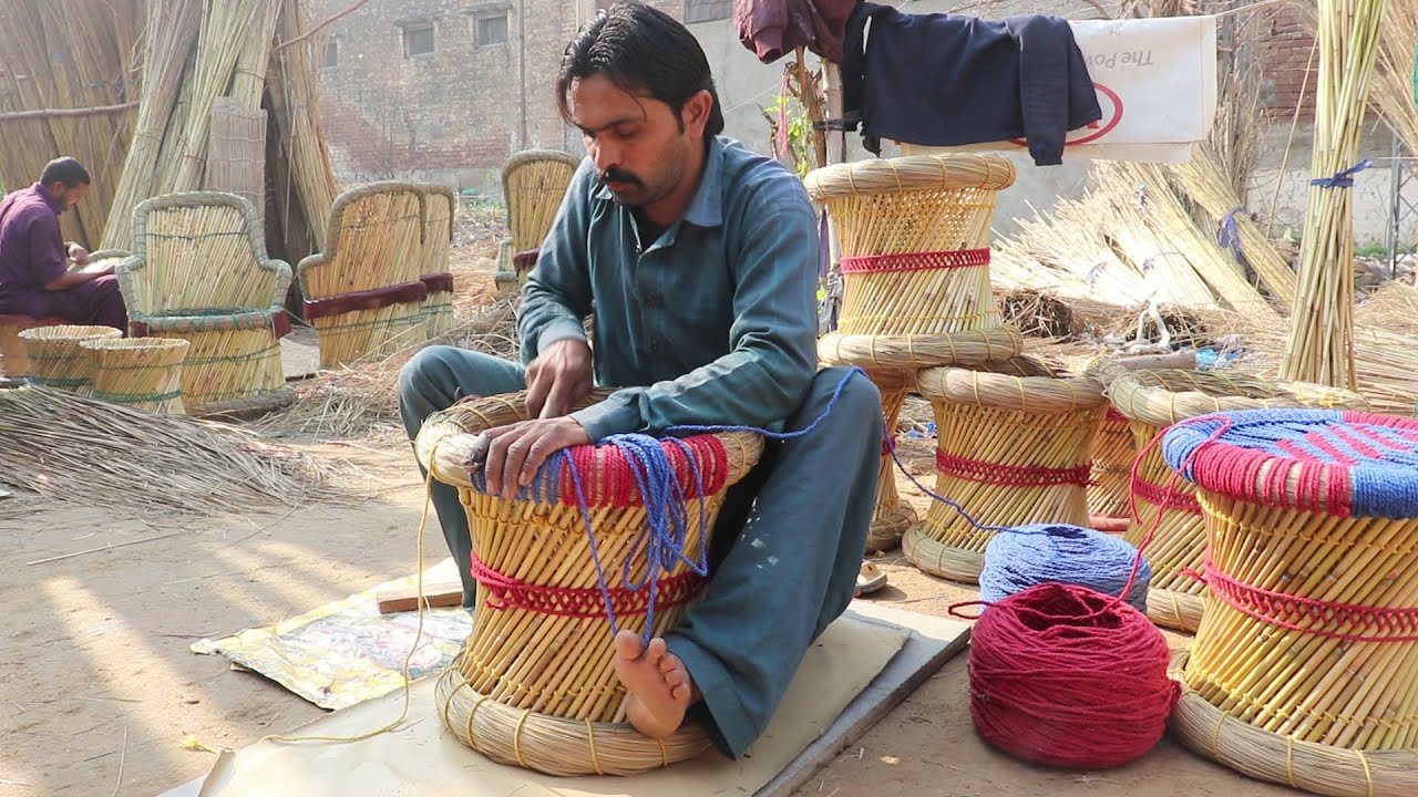 How a Bamboo Stool is Made With Amazing Skills