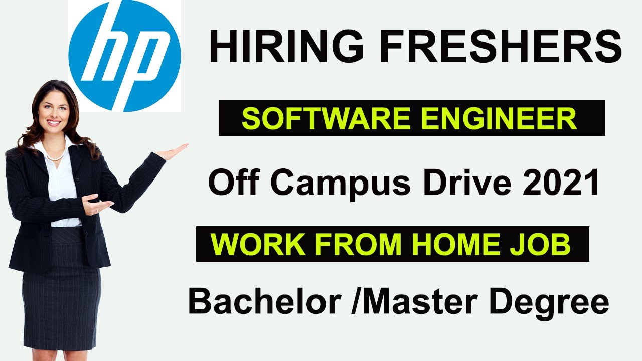 HP Recruitment 2021| Work From Home Job | HP Freshers Opening| IT Jobs | MNC Jobs | Off Campus Drive