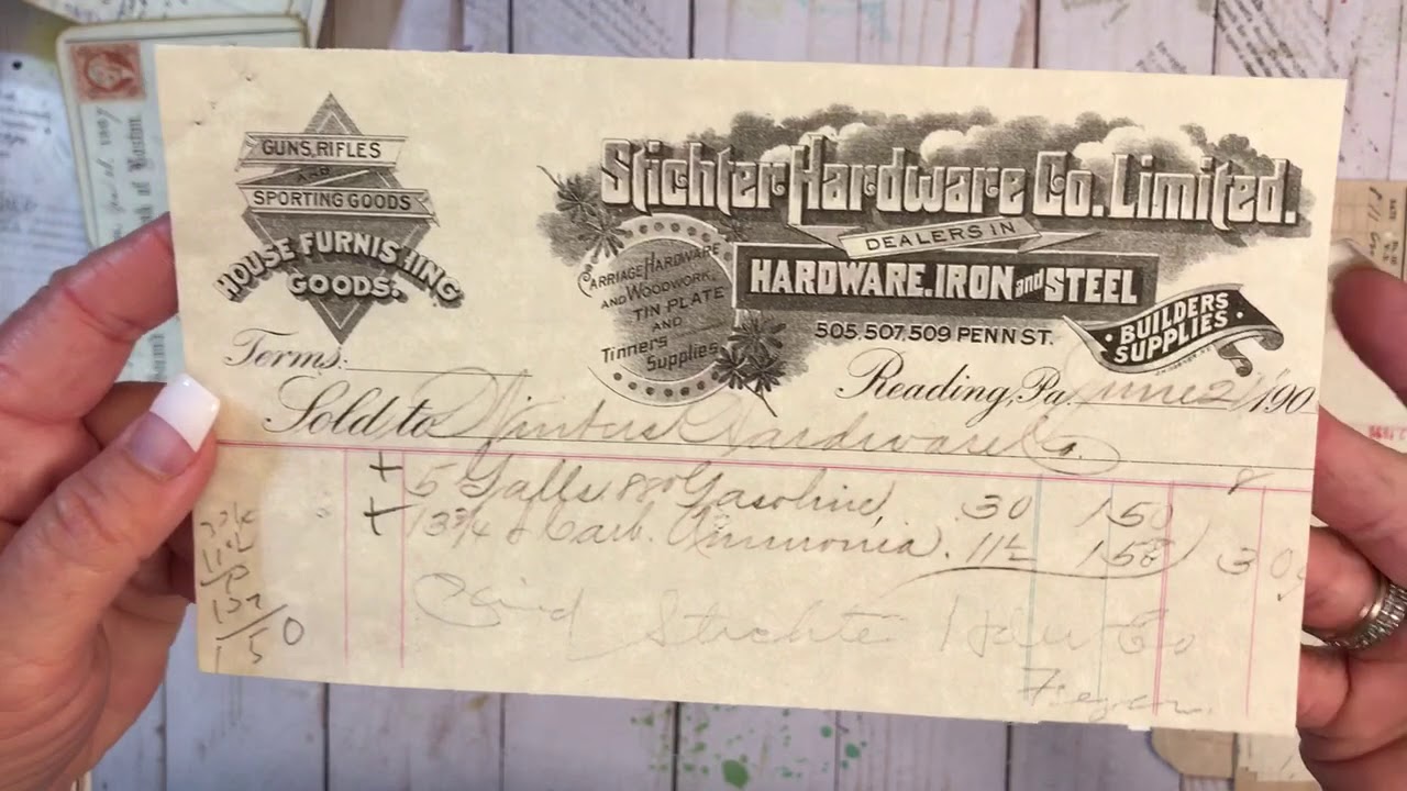 Vintage Receipts | New Etsy Listing | Old Receipts For Junk Journals