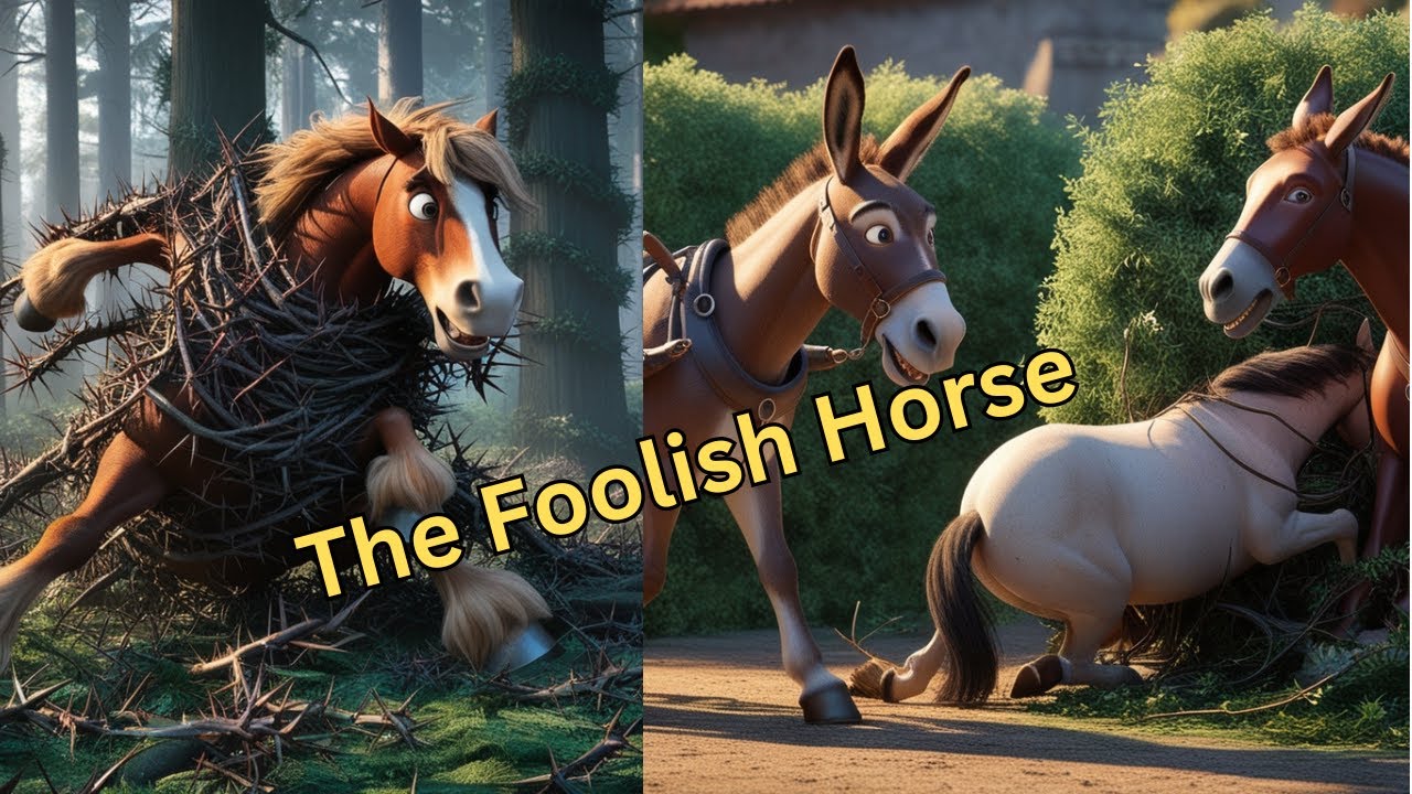 The Foolish Horse | Panchatantra English Moral Stories For Kids | Maha Cartoon TV English