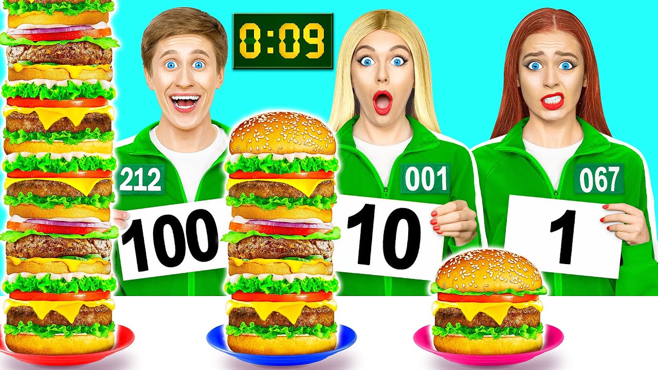 Jucând Jocul Calmarului În Viața Reală Provocare #1 by Multi DO Challenge