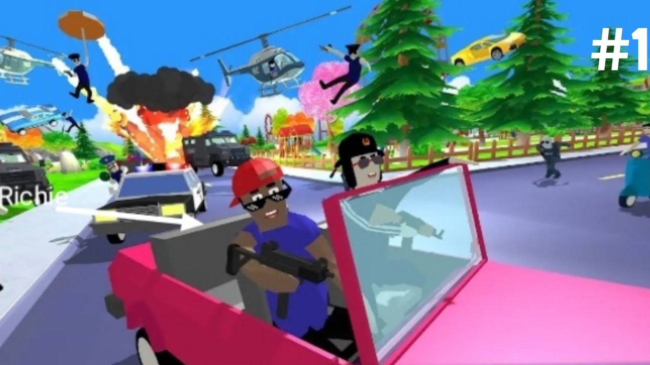 Selamatin Richie dari penjara kantor polisi! Dude theft wars 