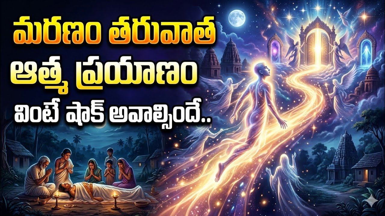 మరణం తర్వాత ఆత్మ ప్రయాణం SHOCKING FACTS! 😱 | యమదూతలు ఎలా తీసుకెళ్తారు? 7 రహస్యాలు 🔥 #Viral
