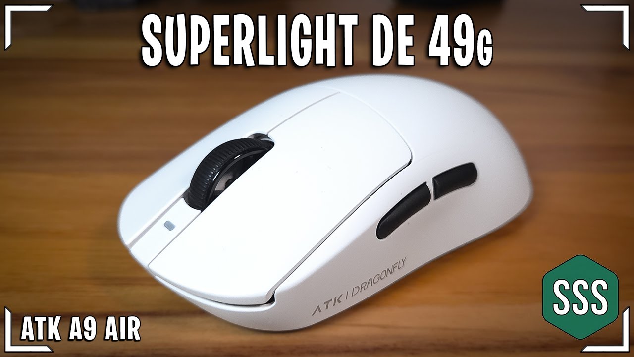 MOUSE de 49g com 300 HORAS de BATERIA? | ATK A9 Air