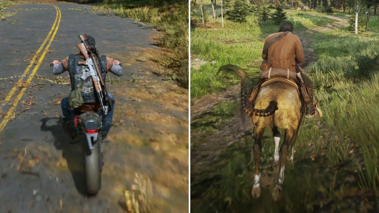 Days Gone vs Red Dead Redemption 2 (Visuals & Animation Comparison)