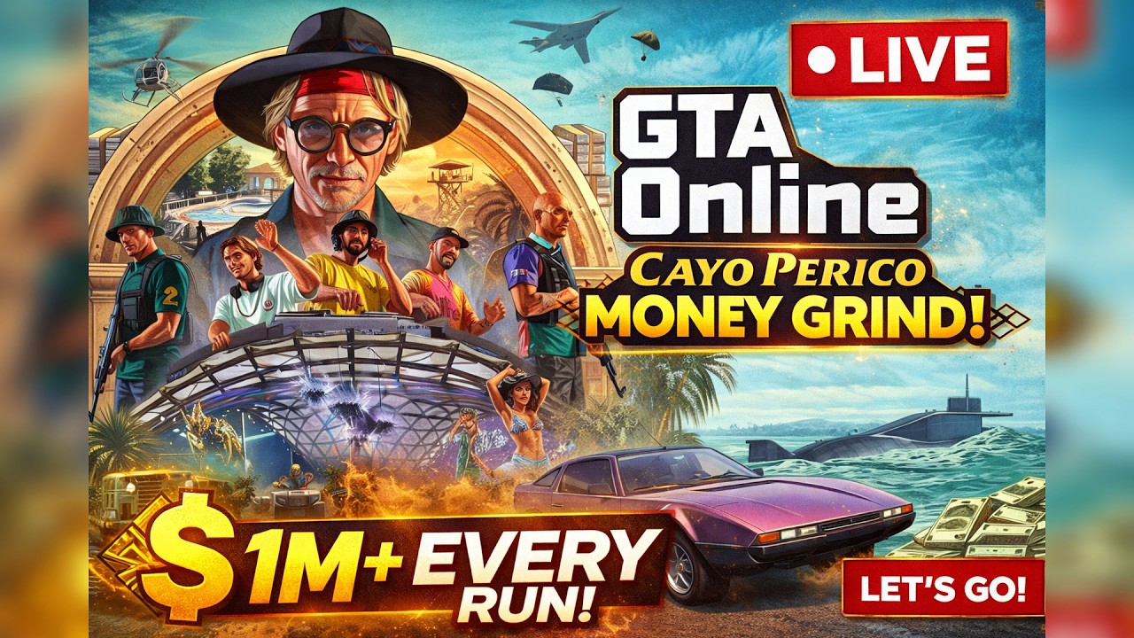 GTA Online LIVE 🔴 | Non-Stop Cayo Perico B2B 💸 | Easy Million Every Heist!