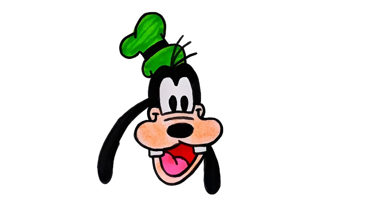 how to draw goofy beginner drawing tutorial #goofy #drawing #art #cute #magic #usa #ytshorts #viral 