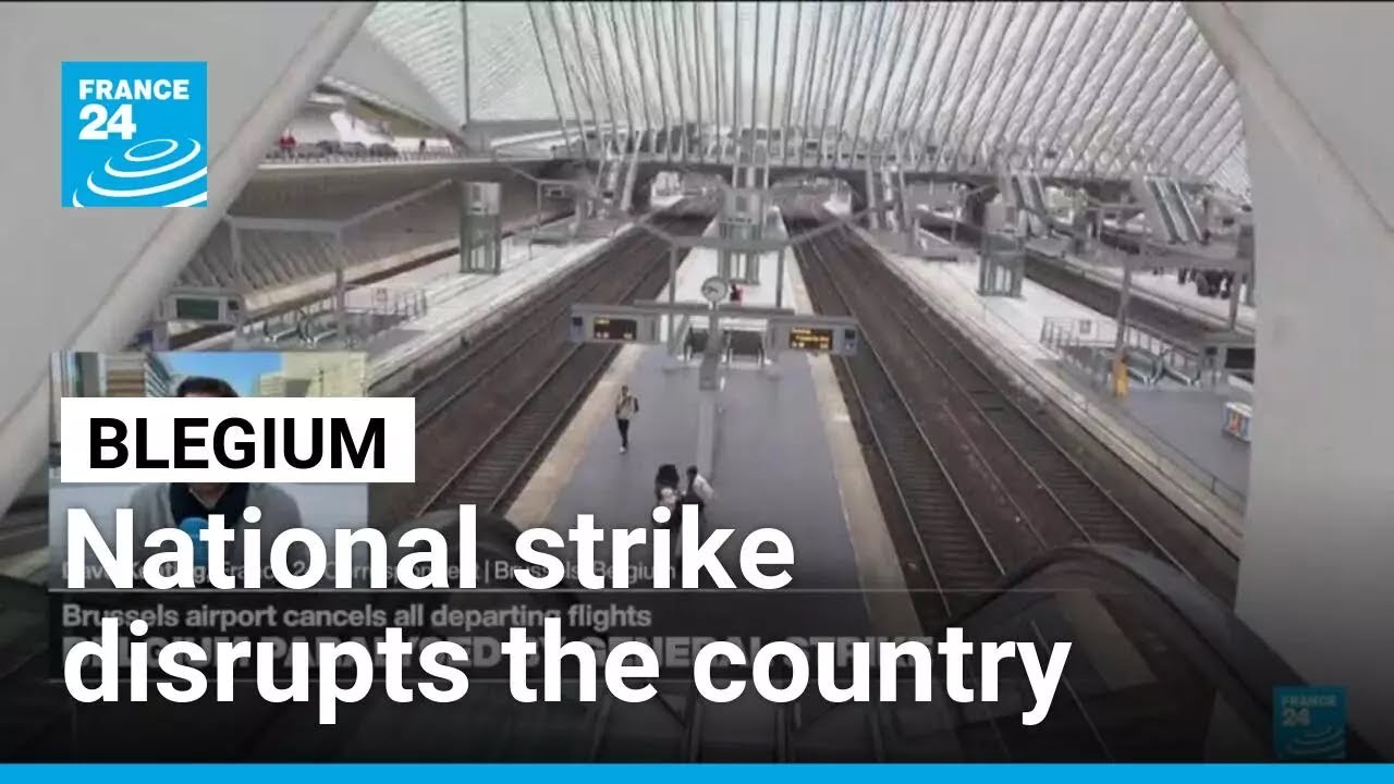Belgian national strike disrupts schools, flights and public transport • FRANCE 24 English