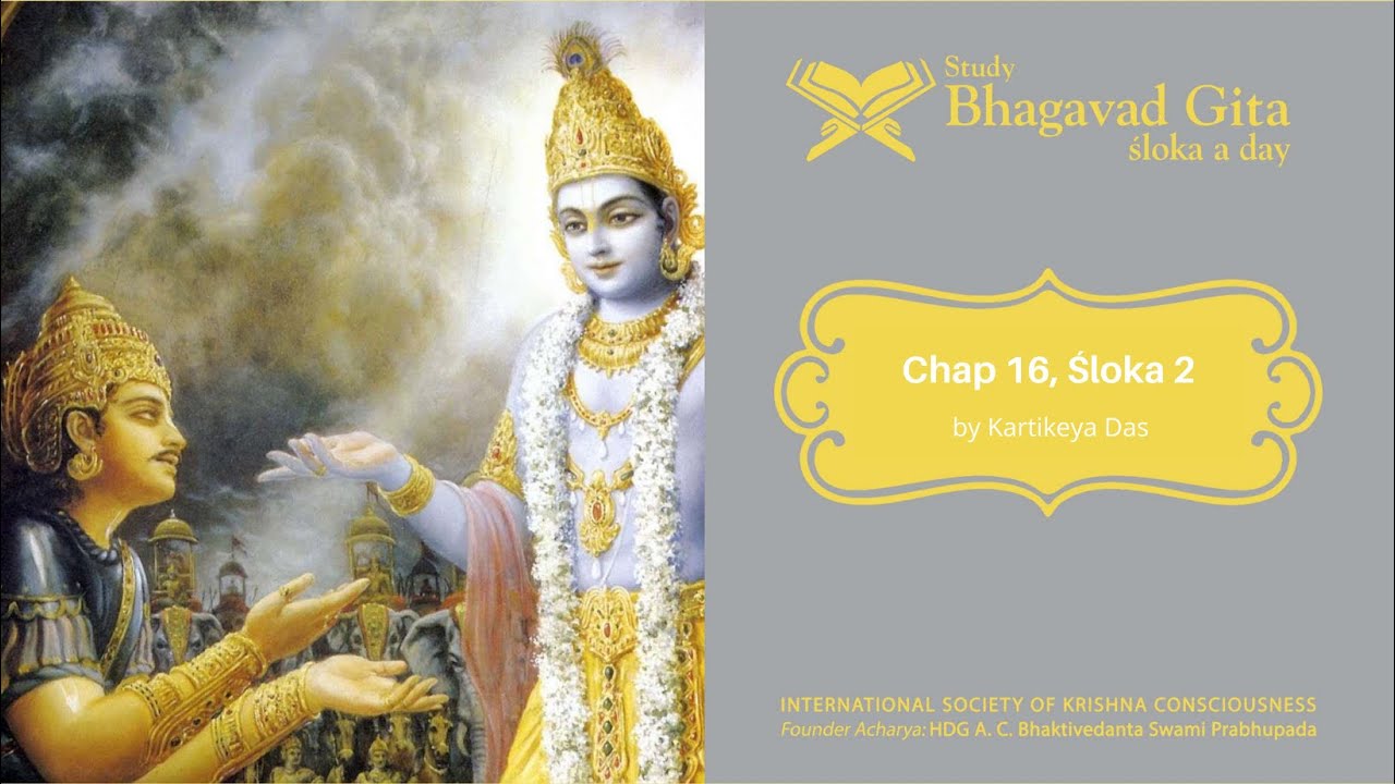 #532 Bhagavad-gita Chapter 16,Śloka 2-Kartikeya das