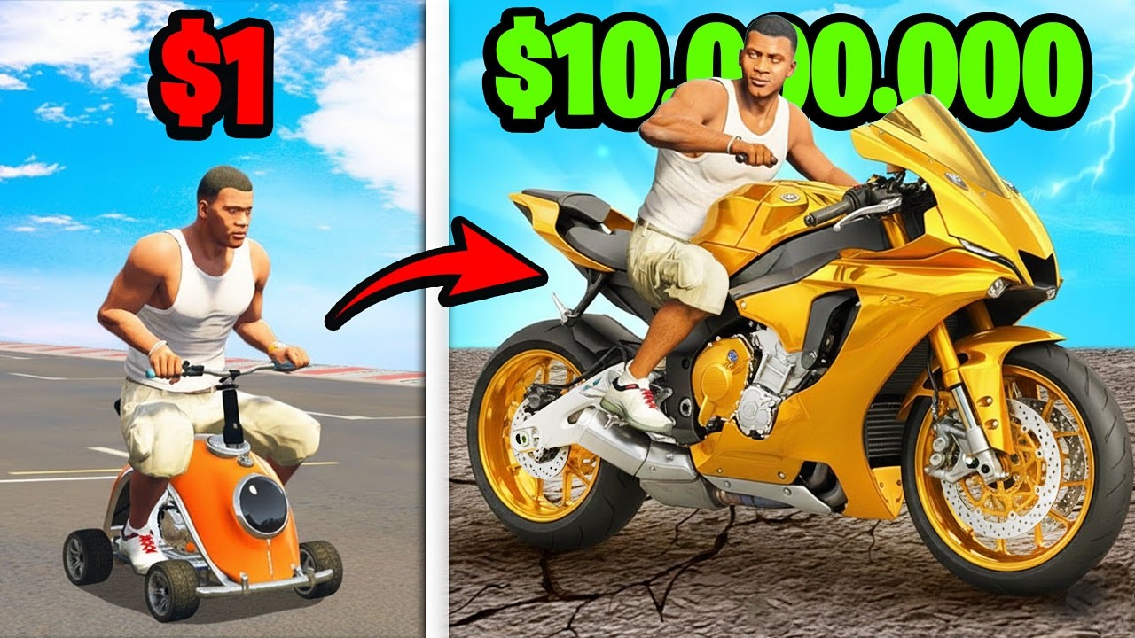 PASO de MOTO de 1$ a MILLONARÍA en GTA 5! 2026