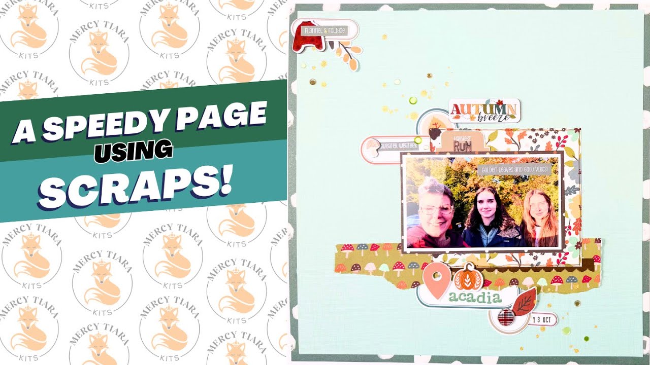 Scrapbooking Process: A Quick Page From Scraps