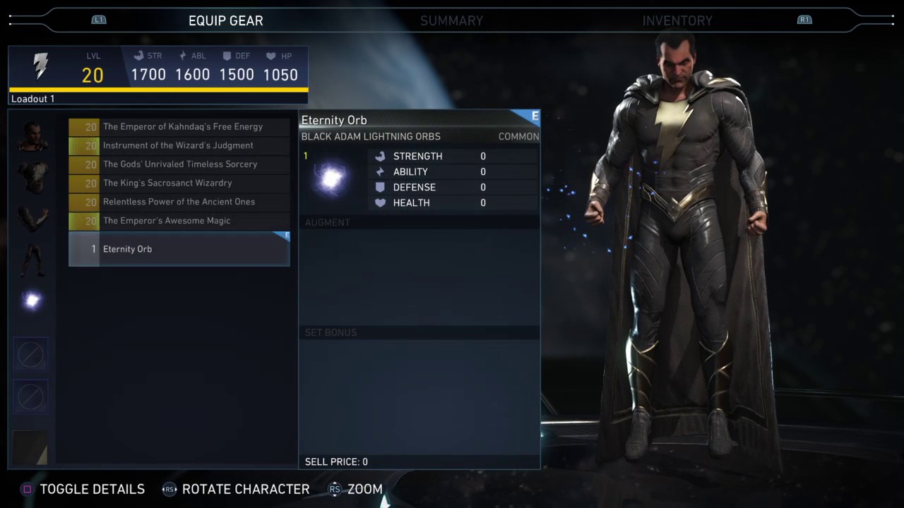 Injustice 2 - Black Adam Epic Gear Showcase/ Special Moves
