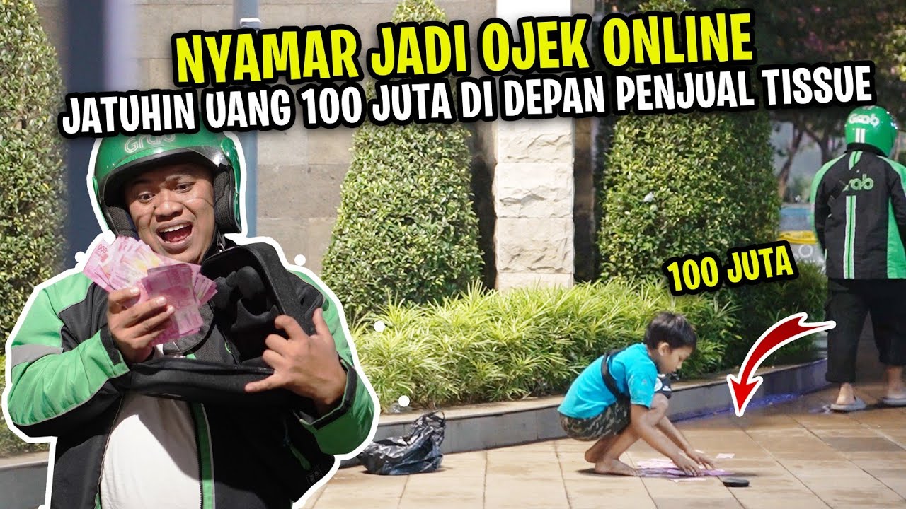 Tes Kejujuran!! Jatuhin uang 100 juta di depan anak kecil penjual tissue