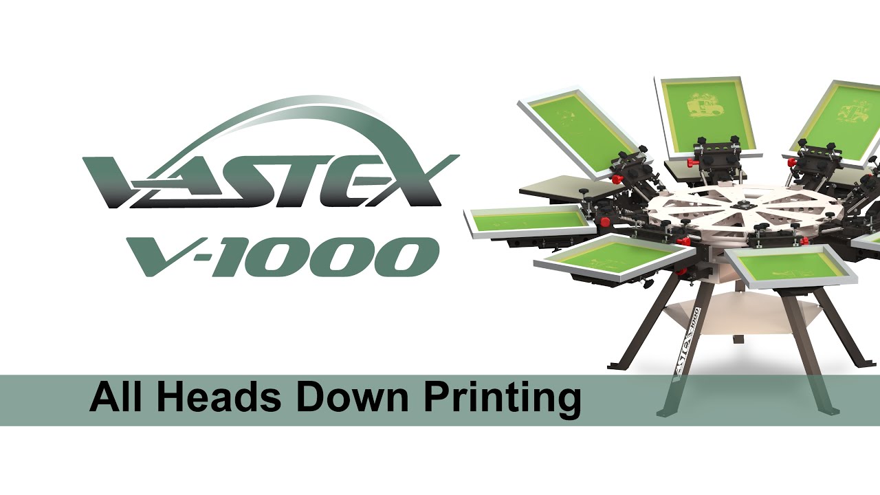 All Heads Down Printing on a V-1000