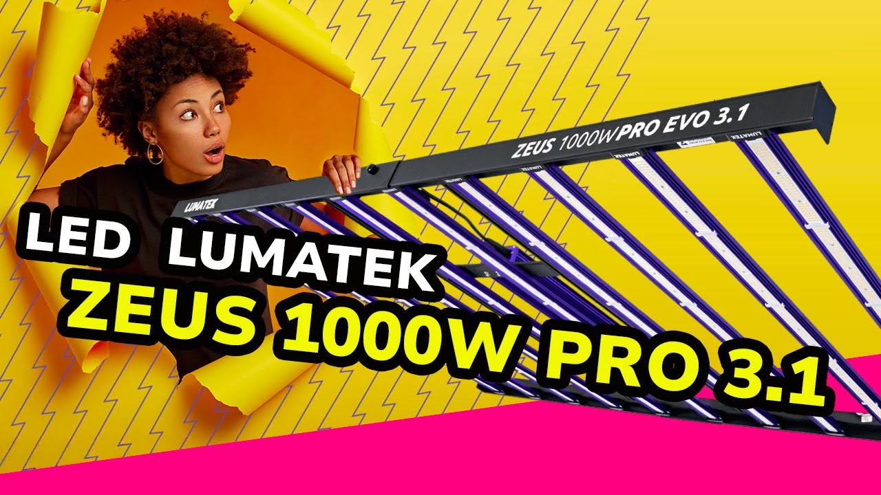 Découvrez la LED horticole Zeus 1000W Pro 3.1 de Lumatek 🌱💡