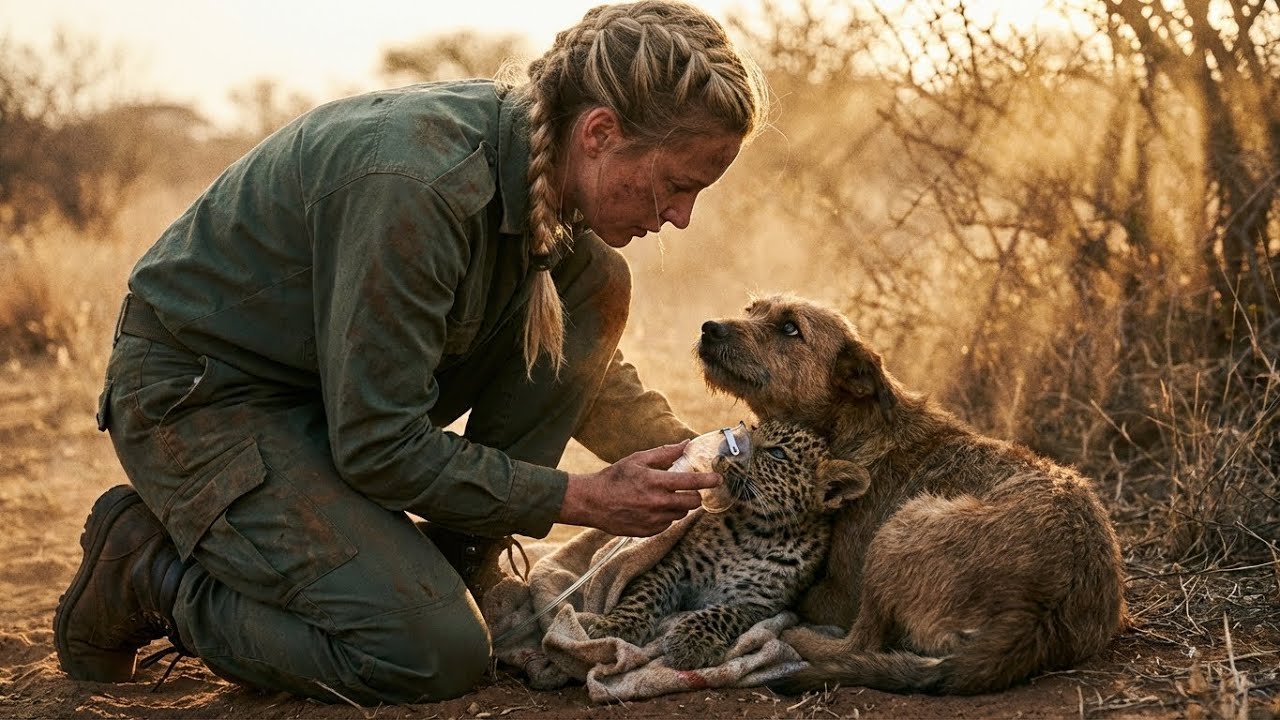 Rescuing a Dying Leopard Cub Found by a Stray Dog – The Bond They Formed is Beautiful