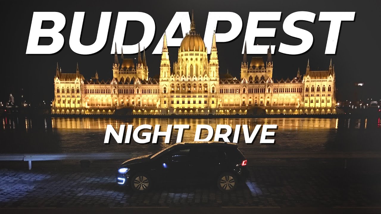 VW GTE Golf 7 - POV drive at Night BUDAPEST