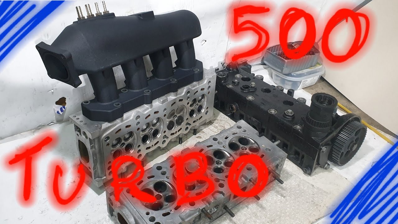 Fiat 500 Abarth  turbo - 1° parte - Lavorazione condotti testata - Modifica punteria.