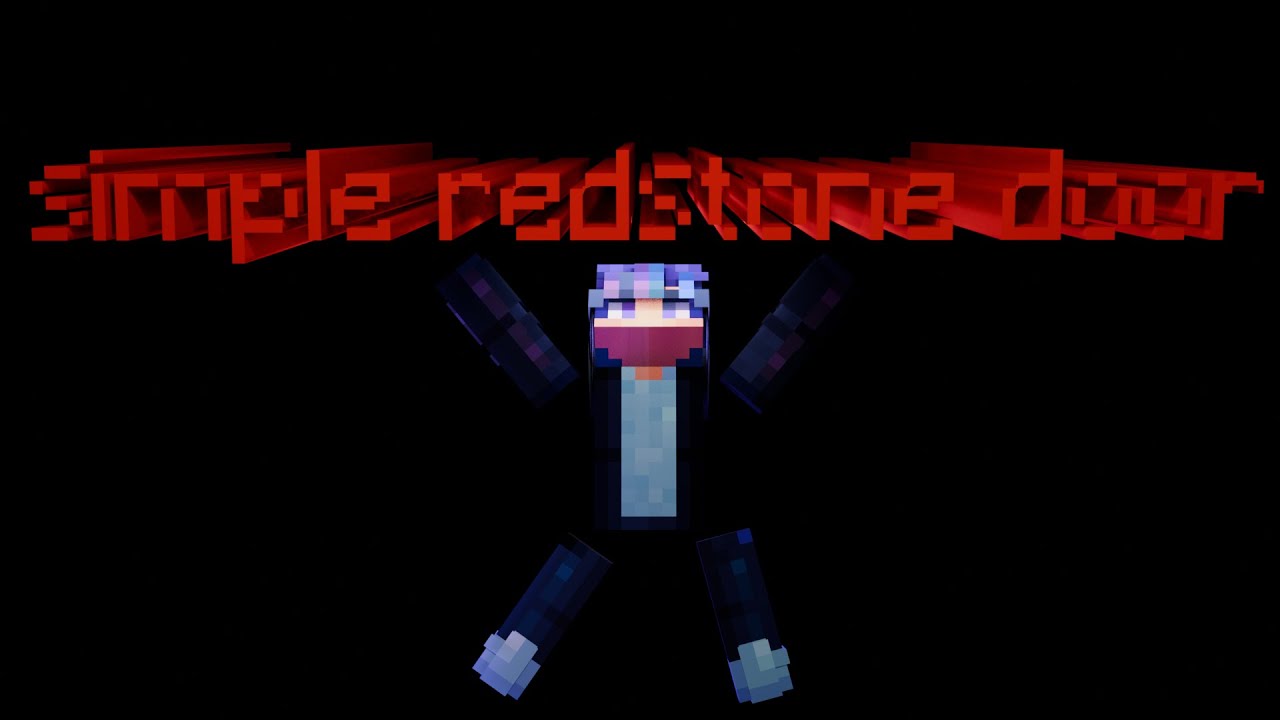 How to make a very simple redstone door