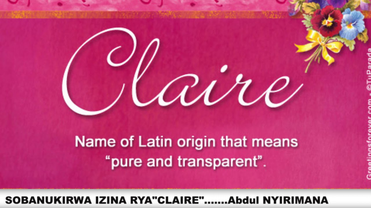 IZINA CLAIRE