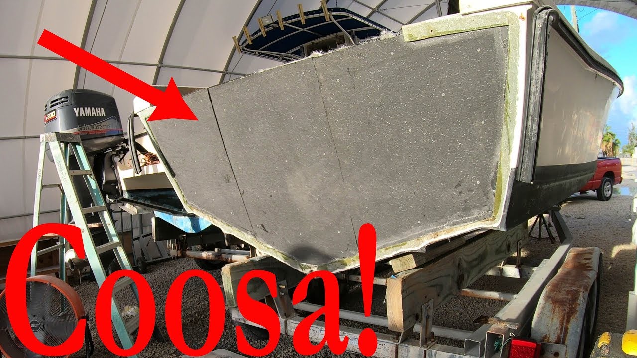 Fiberglassing A Composite Boat Transom! Start to Finish!
